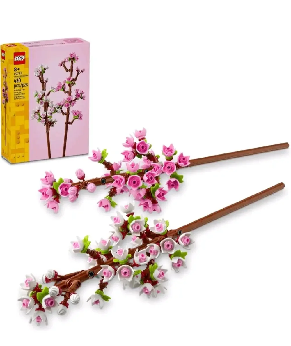 NIB Lego Cherry Blossom Building Blocks Decor 438 Pieces Model 40725